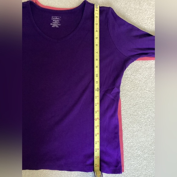 L.L. Bean Long Sleeve V- Neck Tees. Set of 3. Size M - Picture 7 of 8